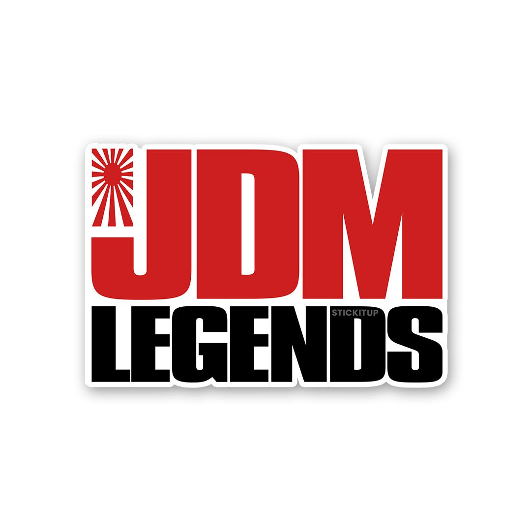 Jdm Legends Sticker waterproof vinyl decal for laptop, bike, car & bottle