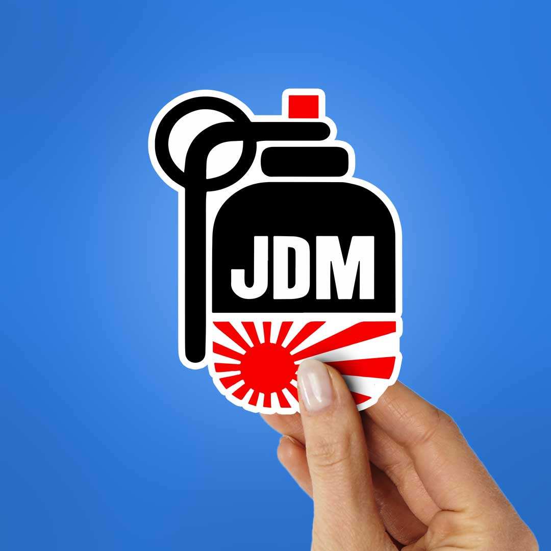 Jdm Sticker waterproof vinyl decal for laptop, bike, car & bottle