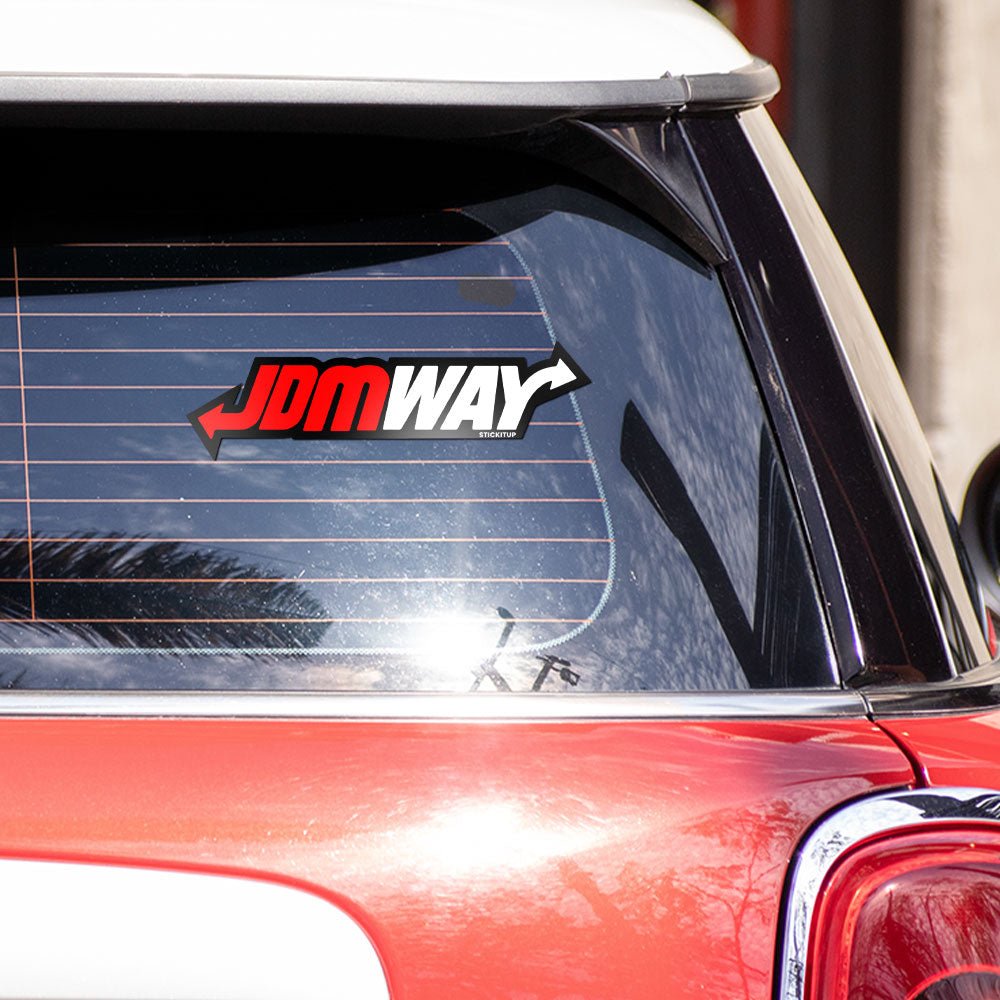 JDMWAY Bumper Sticker waterproof vinyl decal for laptop, bike, car & bottle