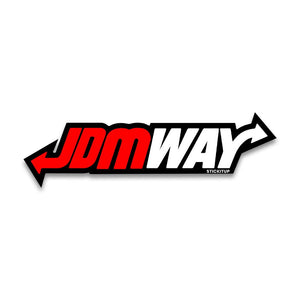 JDMWAY Bumper Sticker waterproof vinyl decal for laptop, bike, car & bottle