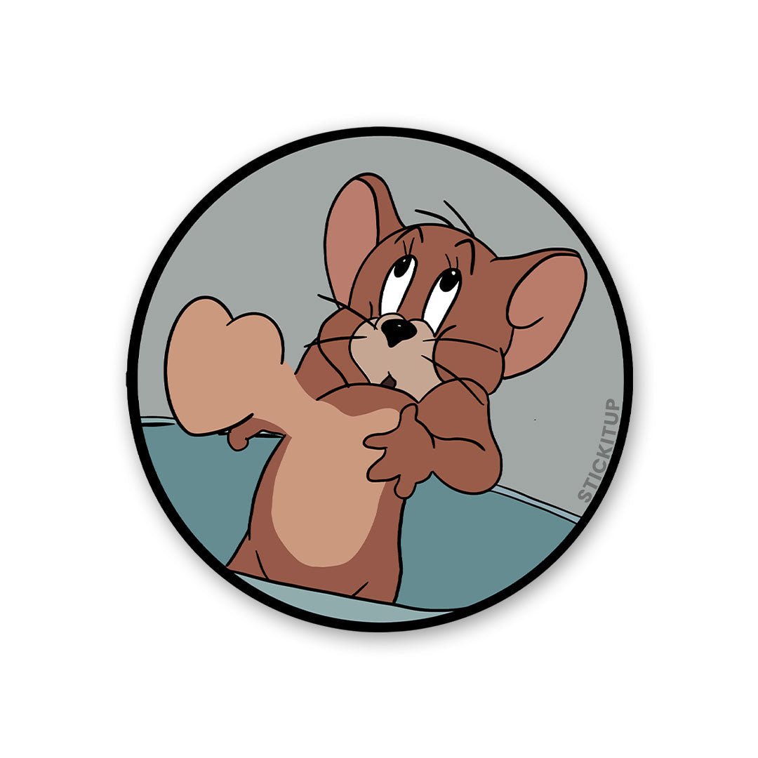 Jerry Sticker waterproof vinyl decal for laptop, bike, car & bottle