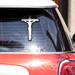 Jesus Cross Bumper Sticker waterproof vinyl decal for laptop, bike, car & bottle