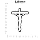 Jesus Cross Bumper Sticker waterproof vinyl decal for laptop, bike, car & bottle