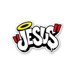 Jesus Sticker waterproof vinyl decal for laptop, bike, car & bottle