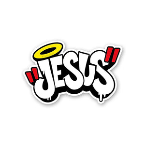Jesus Sticker waterproof vinyl decal for laptop, bike, car & bottle