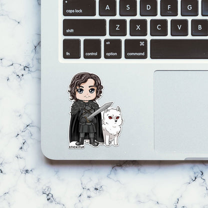 Jon Snow Sticker - STICK IT UP