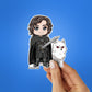 Jon Snow Sticker waterproof vinyl decal for laptop, bike, car & bottle