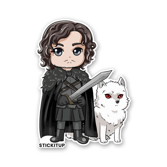 Jon Snow Sticker - STICK IT UP