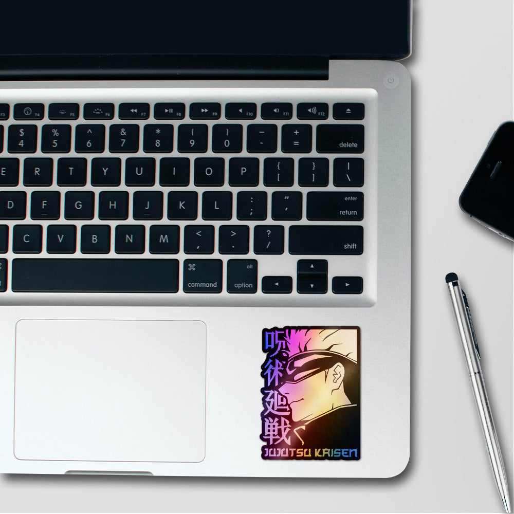 Jujutsu Kaisen Holographic Stickers waterproof vinyl decal for laptop, bike, car & bottle