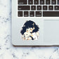 Just A Dog Lover Sticker waterproof vinyl decal for laptop, bike, car & bottle