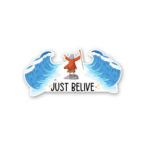 Just Belive Sticker waterproof vinyl decal for laptop, bike, car & bottle