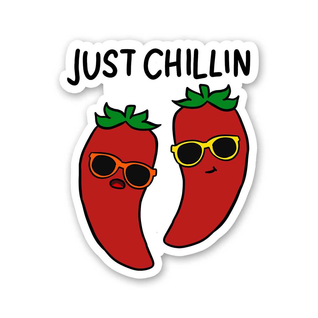Buy Just Chillin Sticker Online | Premium Waterproof Vinyl | STICK IT UP