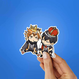 Kageyama X Hinata Chibi Sticker waterproof vinyl decal for laptop, bike, car & bottle