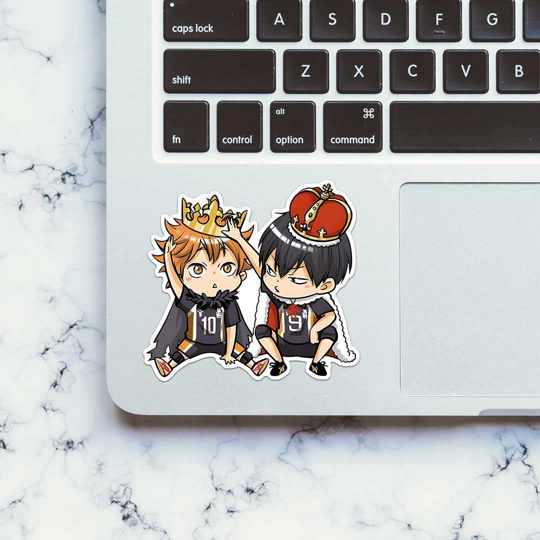 Kageyama X Hinata Chibi Sticker waterproof vinyl decal for laptop, bike, car & bottle