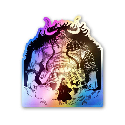 Kaido Holographic Stickers waterproof vinyl decal for laptop, bike, car & bottle