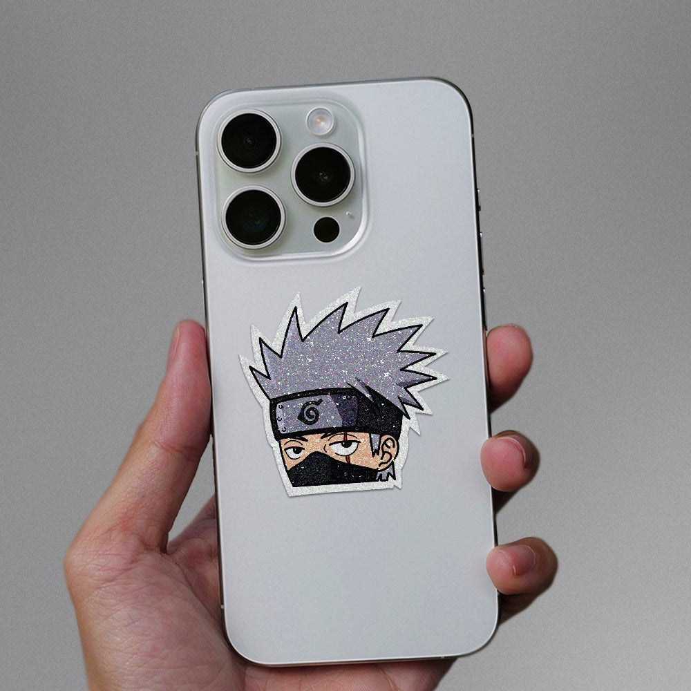 Kakashi Glitter Sticker waterproof vinyl decal for laptop, bike, car & bottle