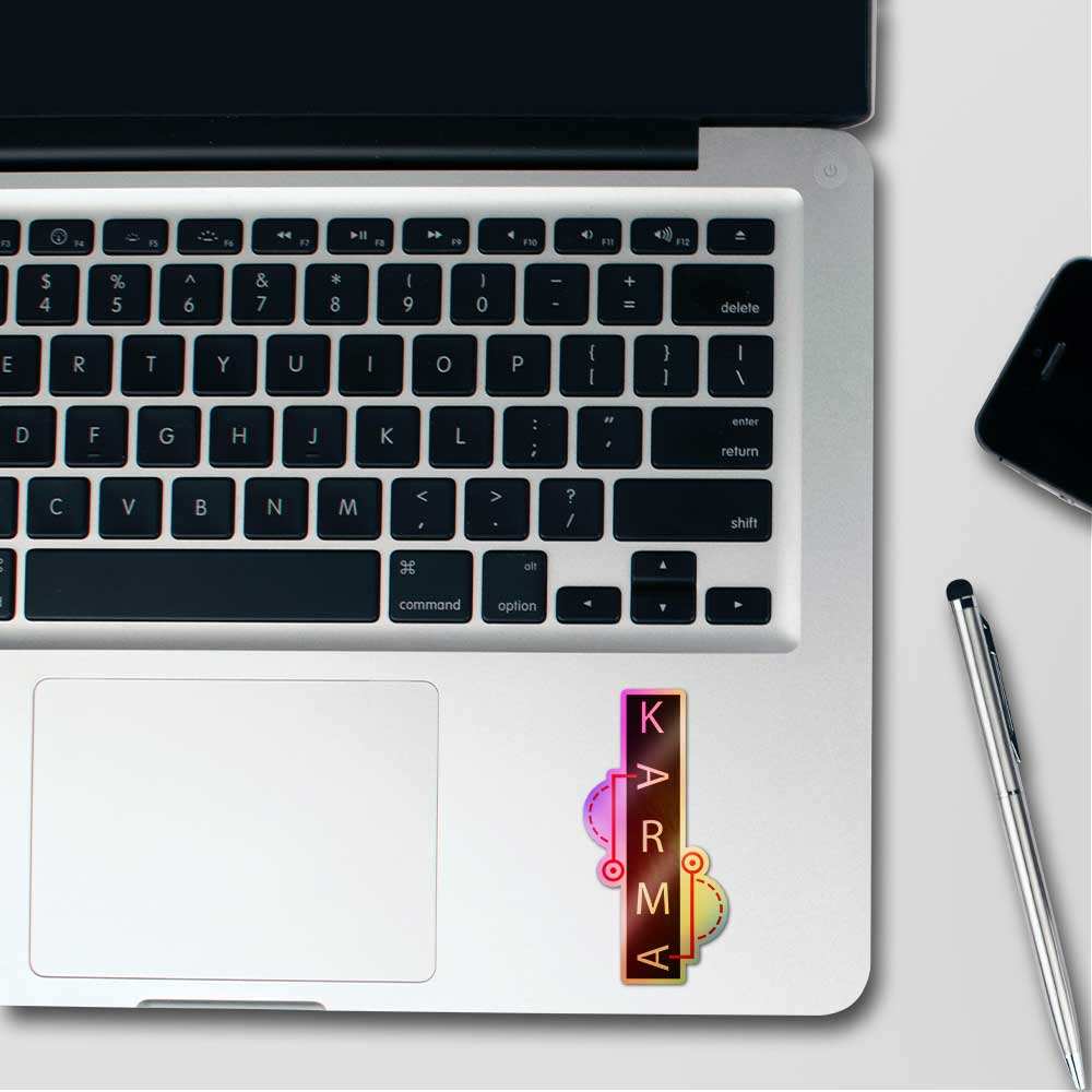 Karma Holographic Sticker - STICK IT UP