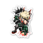 Katsuki Bakugo 0.1 Sticker waterproof vinyl decal for laptop, bike, car & bottle