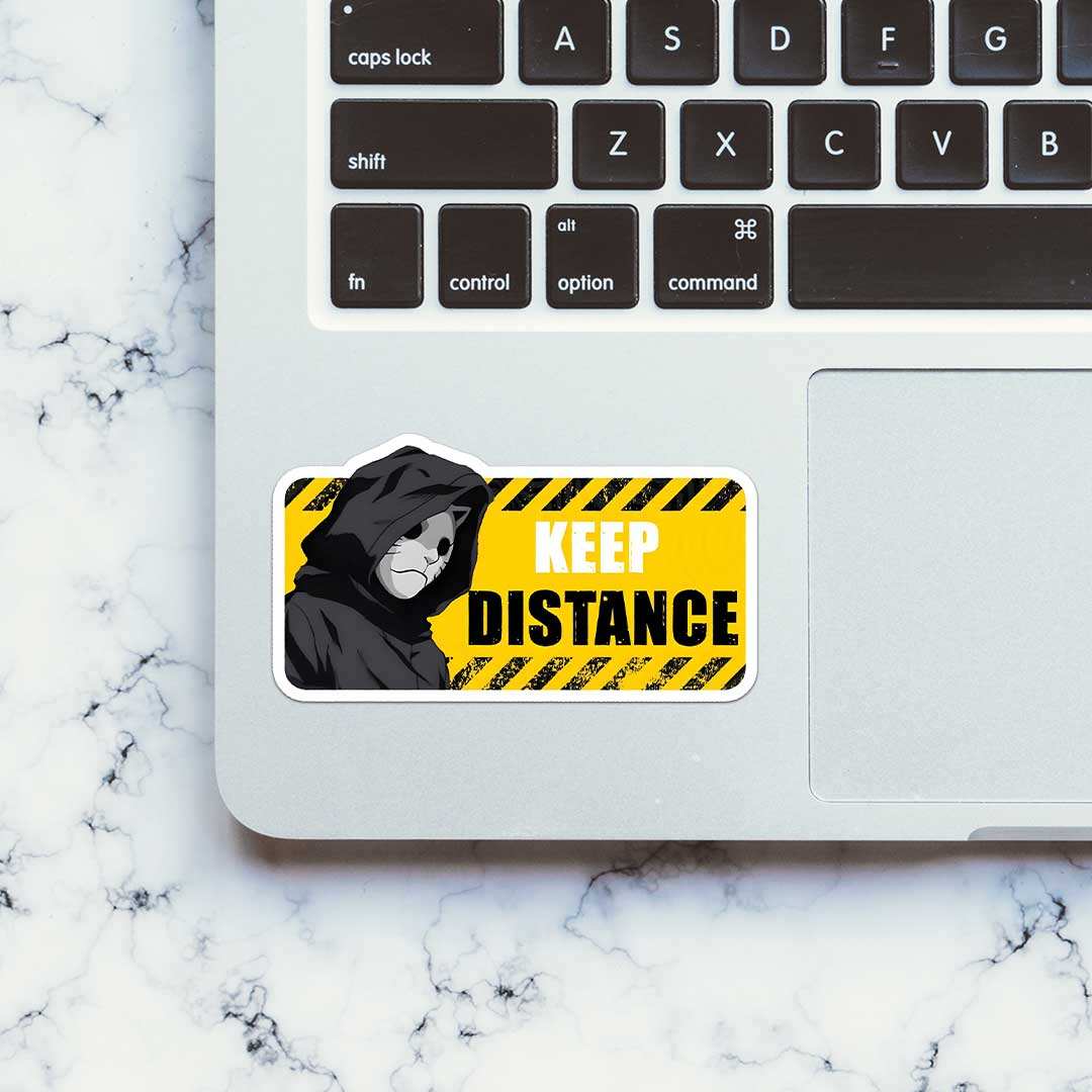 Distance Miles Sticker Buy Keep Distance Sticker Online | Premium Waterproof Vinyl | STICK IT UP