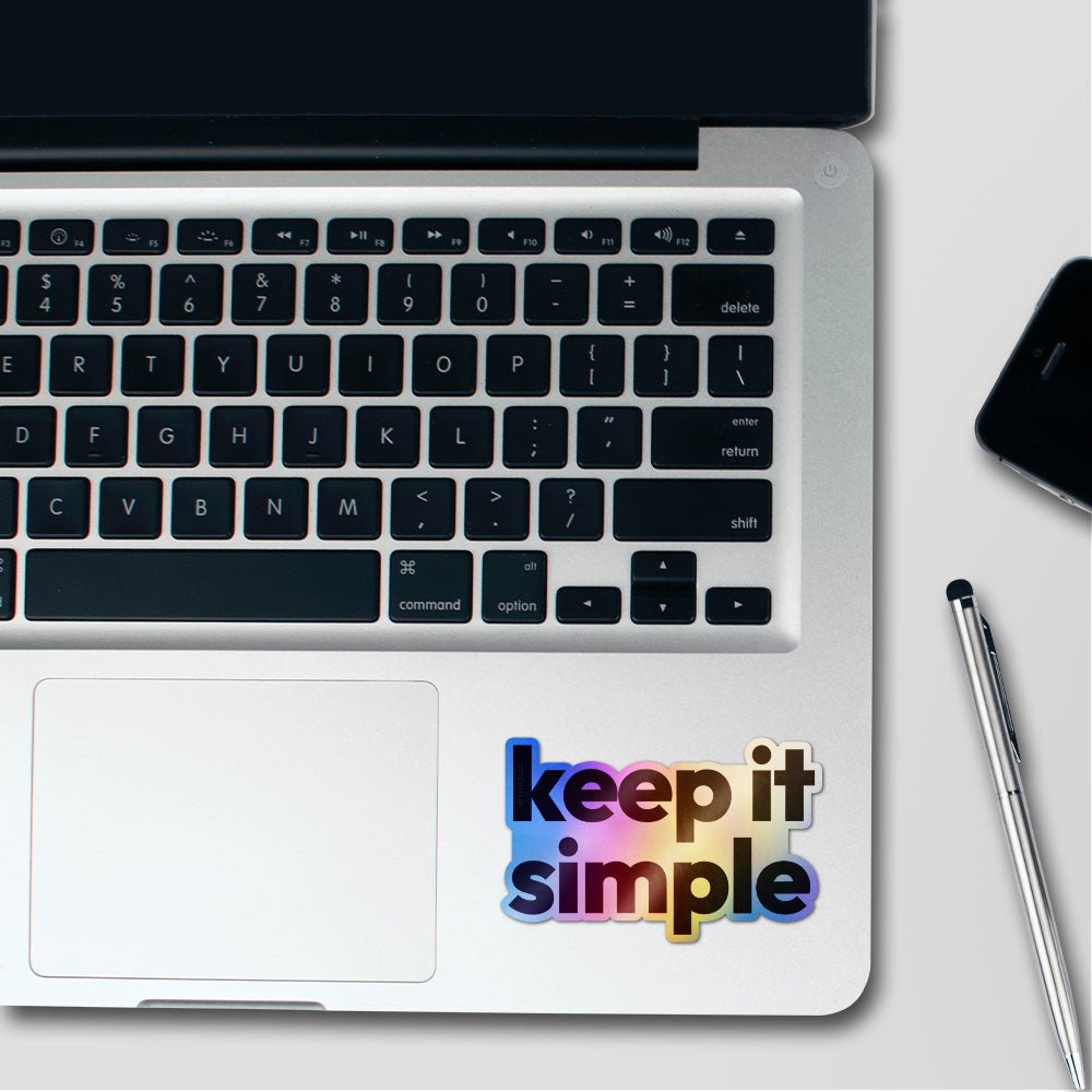 Keep it Simple Holographic Stickers - Holographic stickers | STICK IT UP