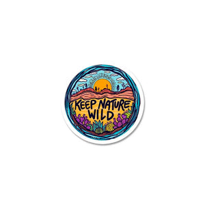 Keep Nature Wild Sticker waterproof vinyl decal for laptop, bike, car & bottle
