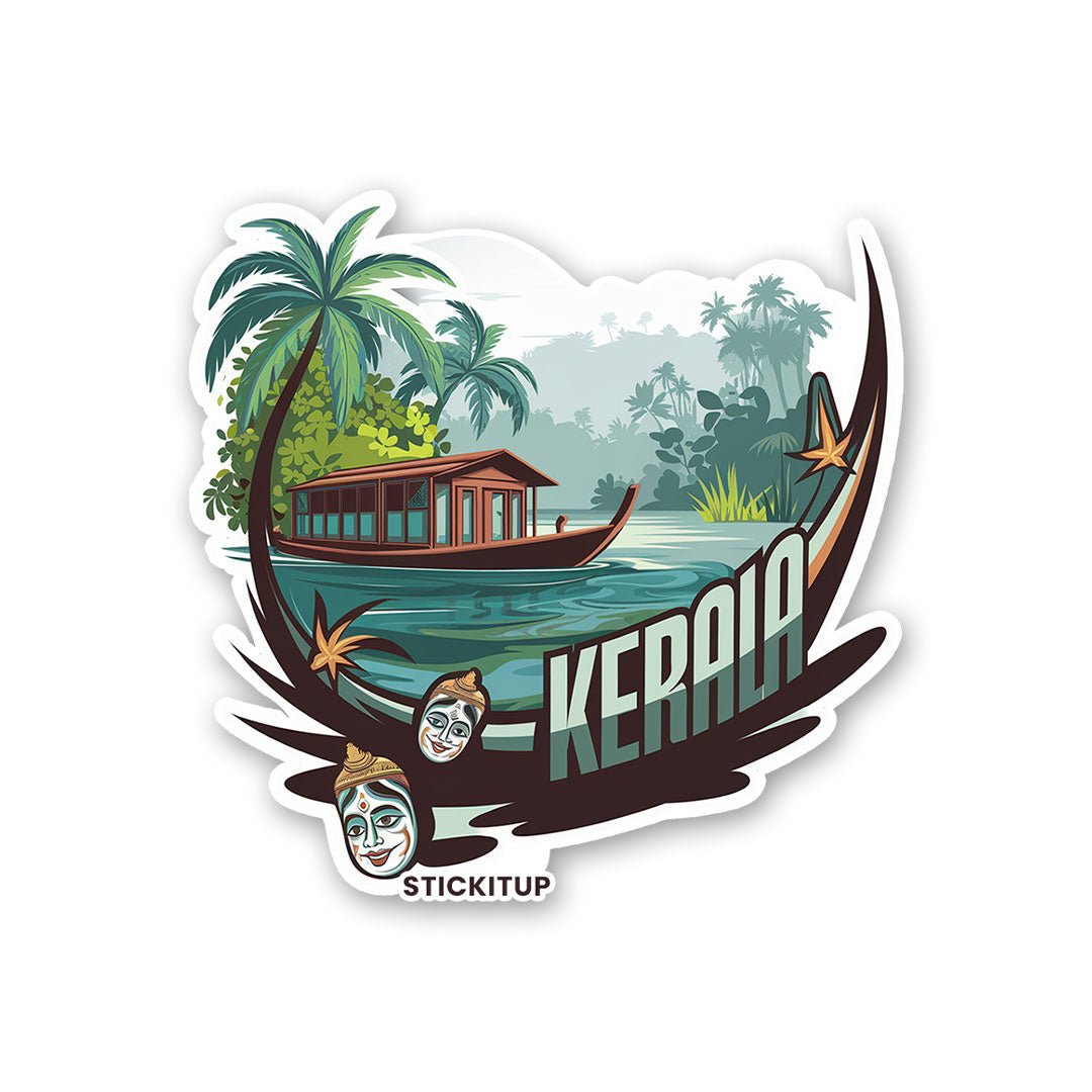 Kerala 1.0 Sticker waterproof vinyl decal for laptop, bike, car & bottle