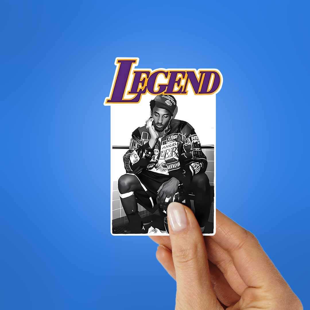Kobe Bryant Legend Sticker waterproof vinyl decal for laptop, bike, car & bottle