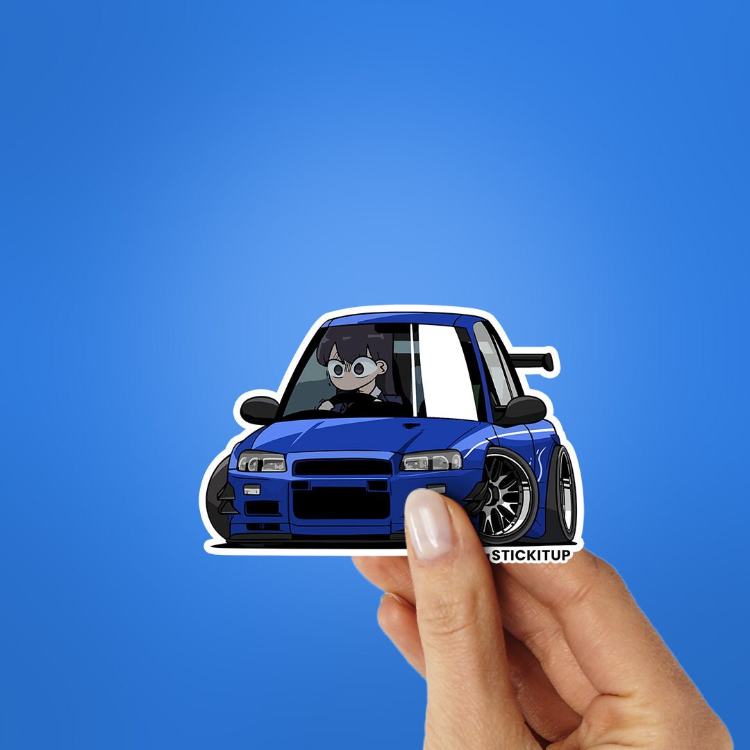 Komi San Car Sticker waterproof vinyl decal for laptop, bike, car & bottle