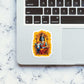 Krishna And Cow Sticker waterproof vinyl decal for laptop, bike, car & bottle
