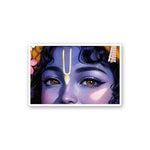 Krishna Eyes Sticker waterproof vinyl decal for laptop, bike, car & bottle