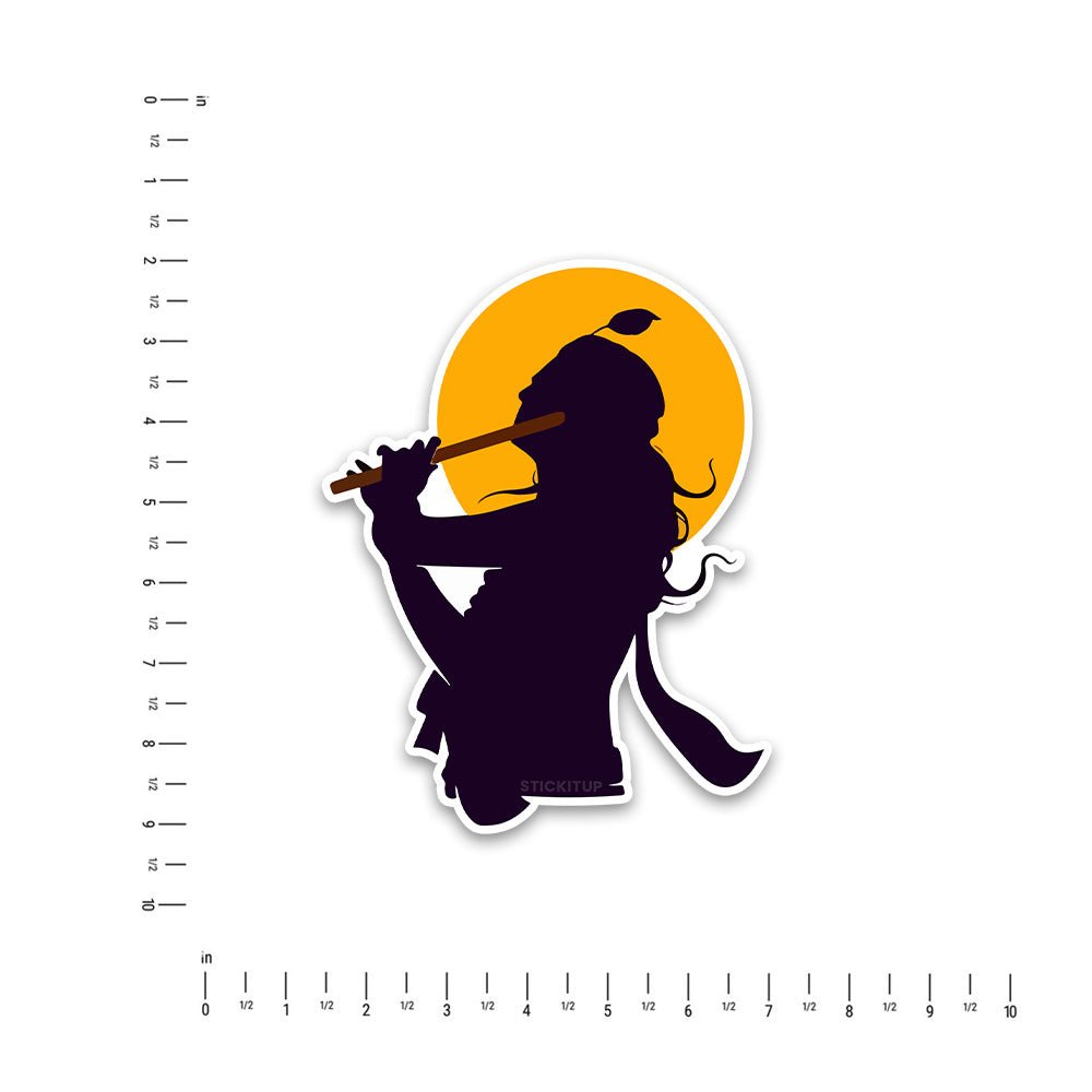 Krishna Ji Bumper Sticker waterproof vinyl decal for laptop, bike, car & bottle