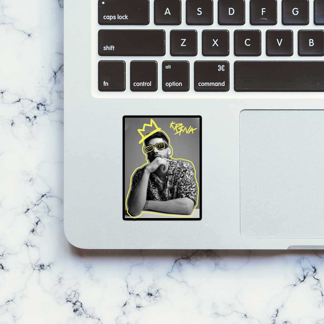 Krisna Sticker waterproof vinyl decal for laptop, bike, car & bottle