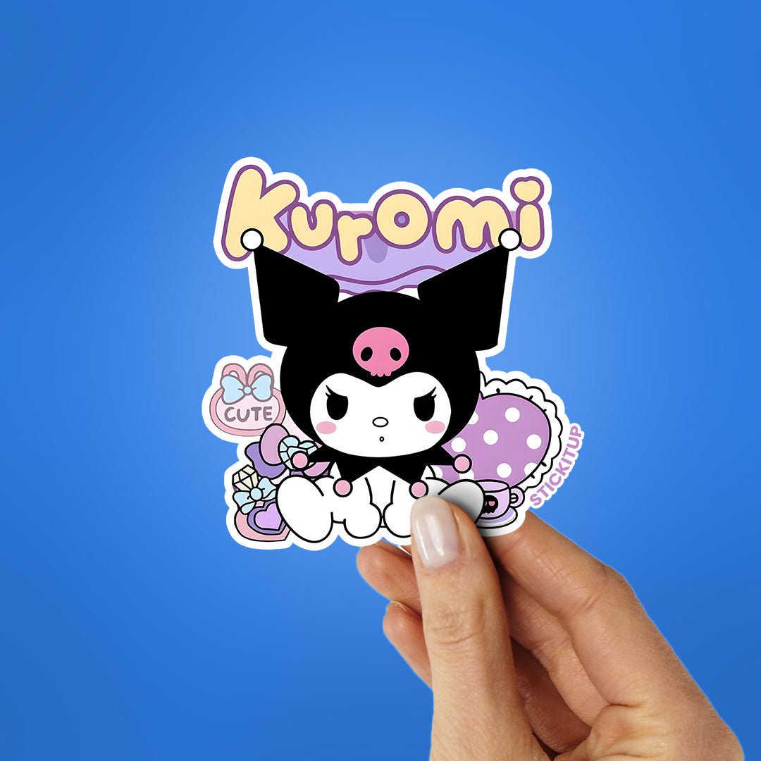 KUROMI Sticker waterproof vinyl decal for laptop, bike, car & bottle