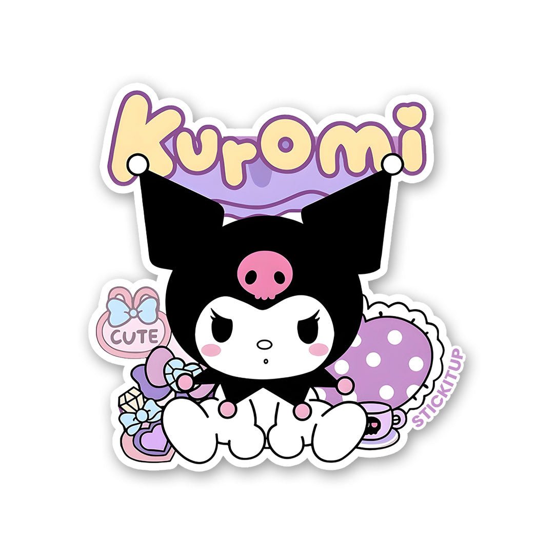 KUROMI Sticker waterproof vinyl decal for laptop, bike, car & bottle
