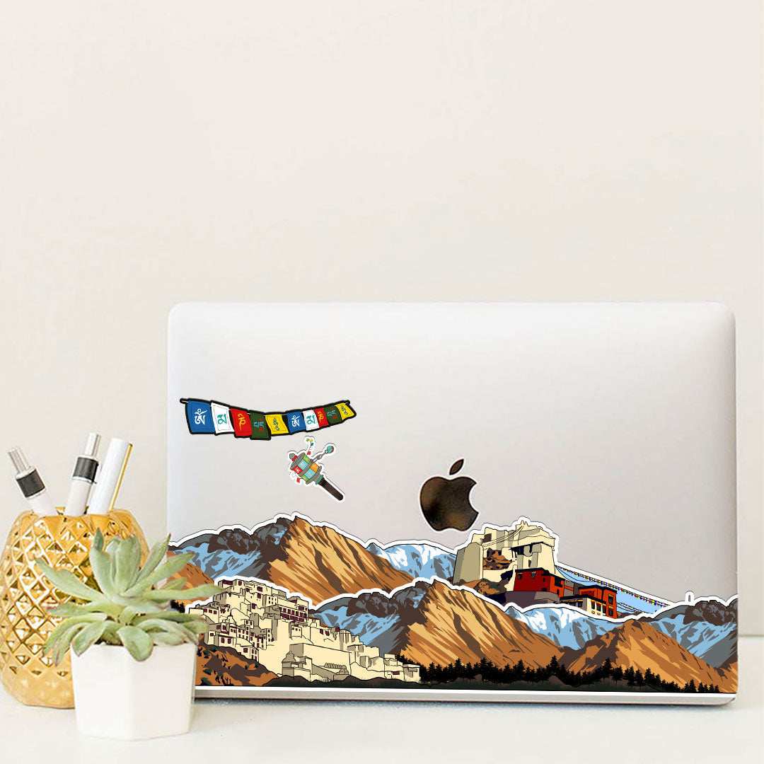 Ladakh Infinity Sticker waterproof vinyl decal for laptop, bike, car & bottle