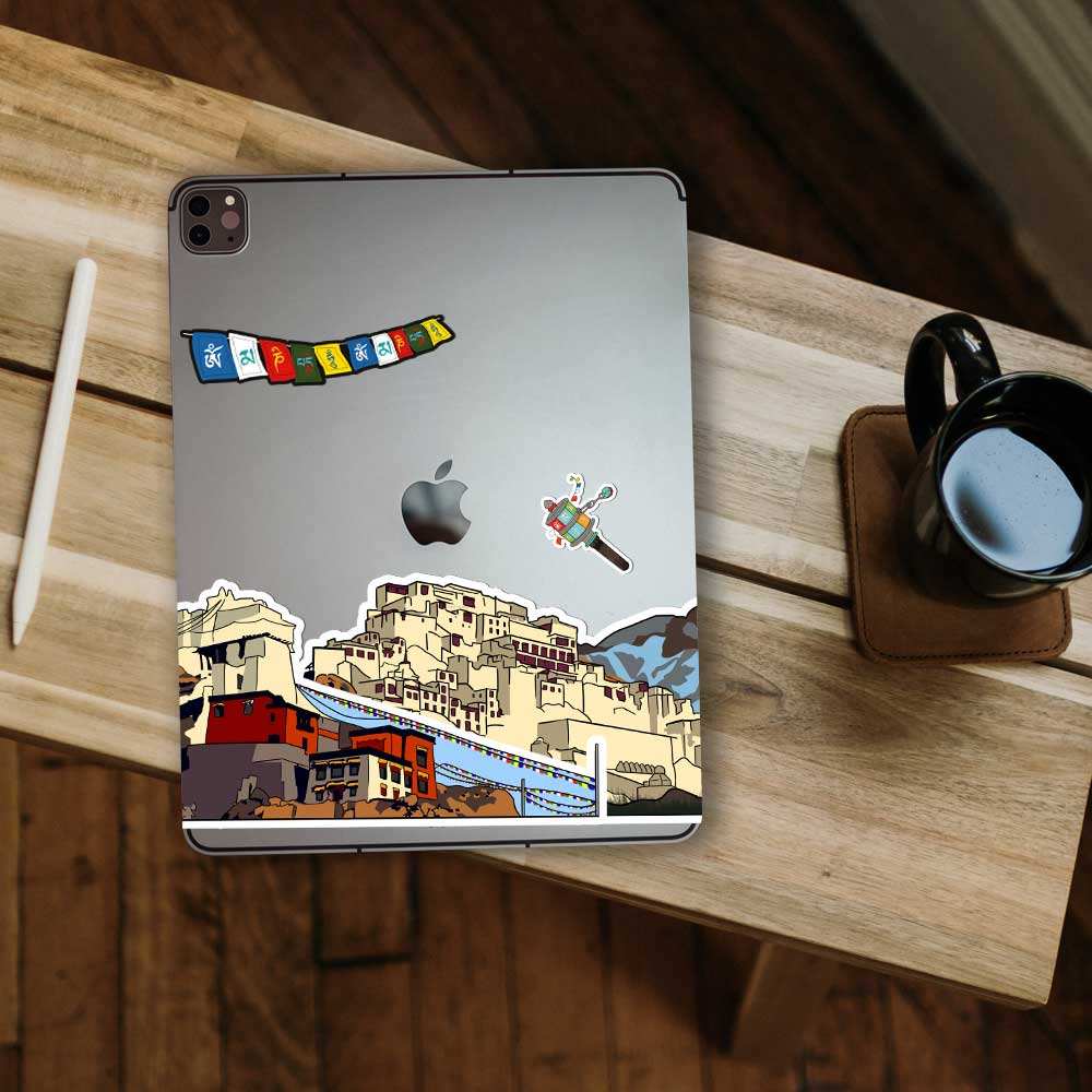 Ladakh Infinity Sticker waterproof vinyl decal for laptop, bike, car & bottle