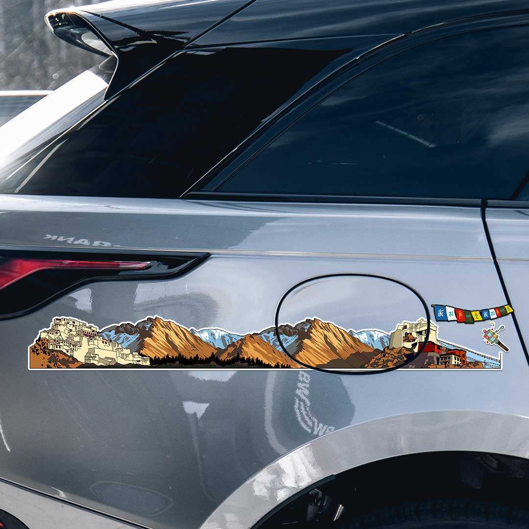 Ladakh Infinity Sticker waterproof vinyl decal for laptop, bike, car & bottle