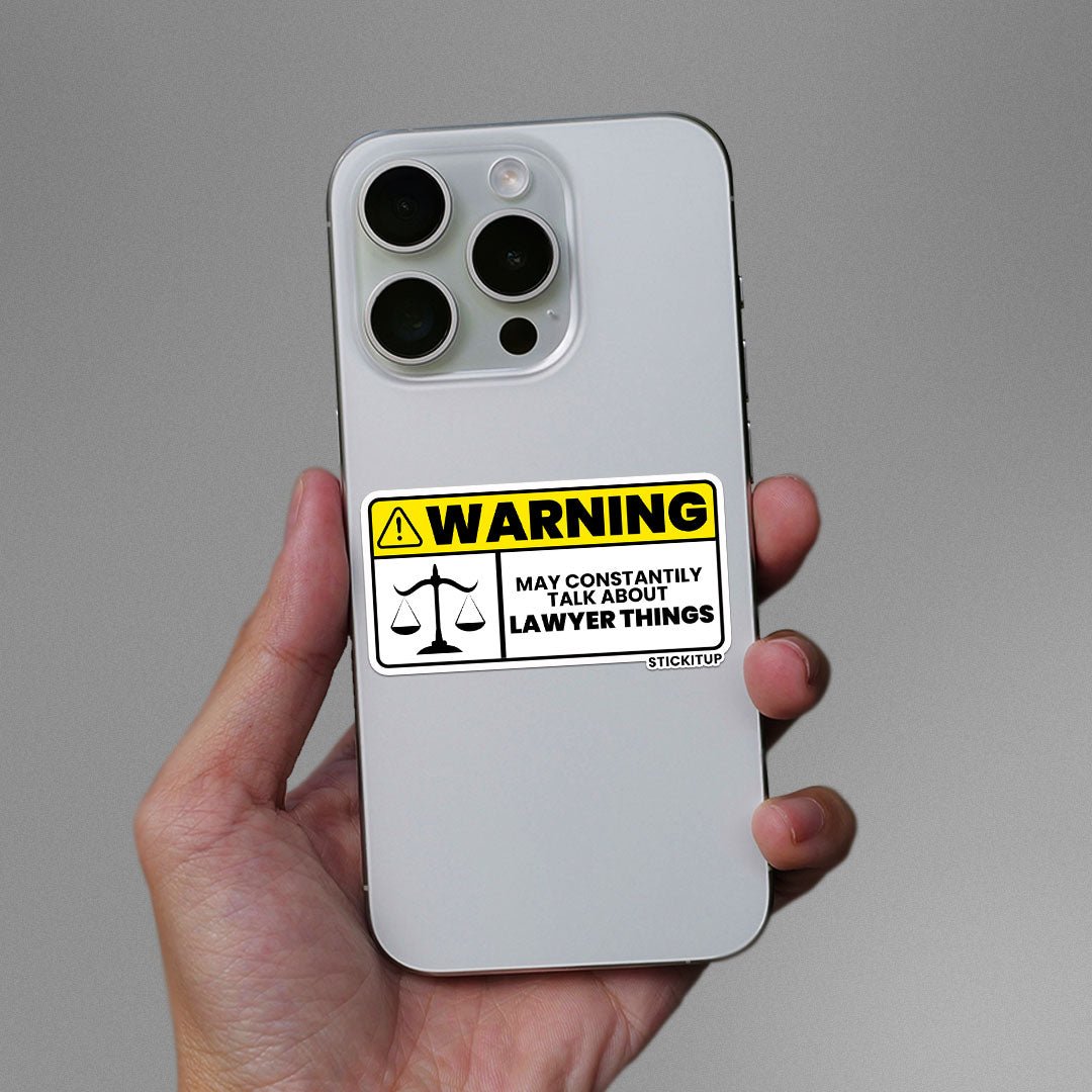 Lawyer Things Sticker waterproof vinyl decal for laptop, bike, car & bottle