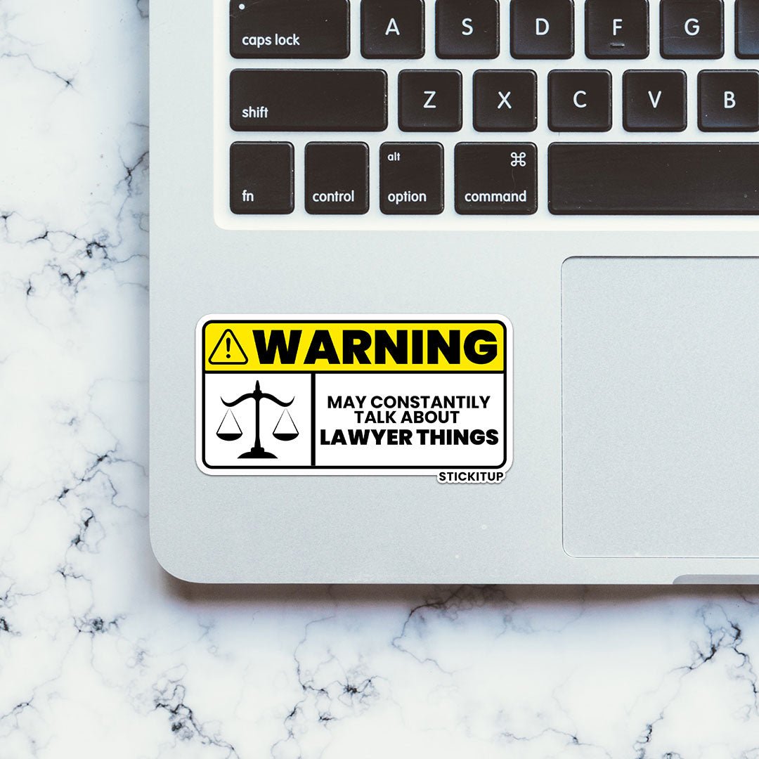 Lawyer Things Sticker waterproof vinyl decal for laptop, bike, car & bottle