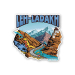 Leh Ladakh Sticker waterproof vinyl decal for laptop, bike, car & bottle