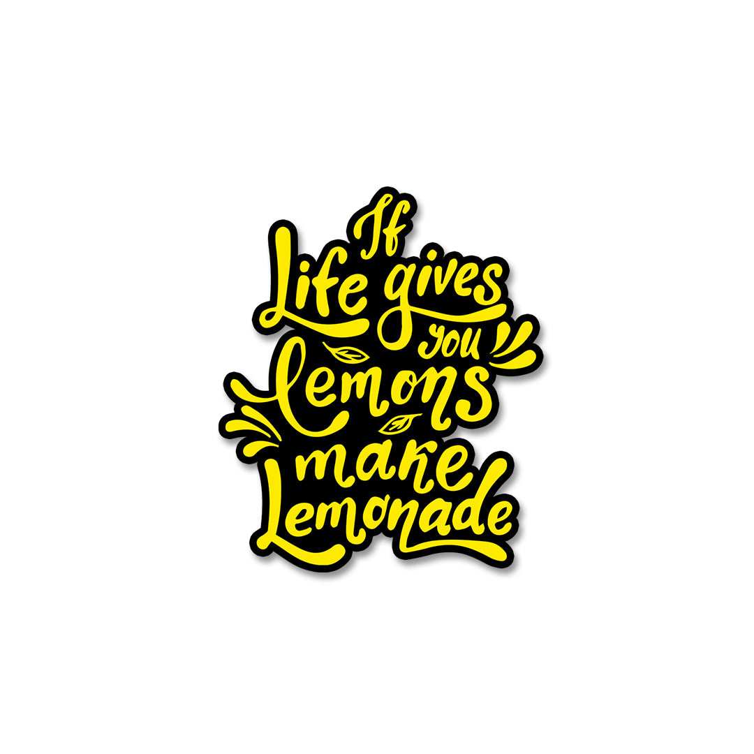 Lemons Make Lemonade Stickers waterproof vinyl decal for laptop, bike, car & bottle