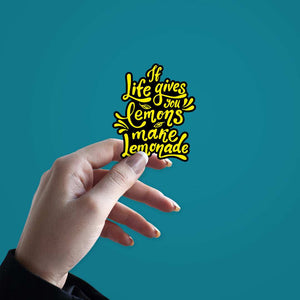 Lemons Make Lemonade Stickers waterproof vinyl decal for laptop, bike, car & bottle