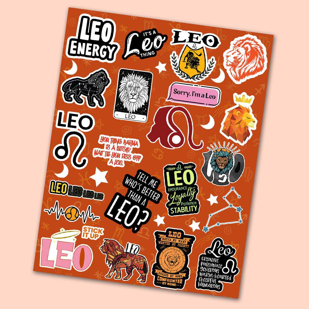Leo Sheet waterproof vinyl decal for laptop, bike, car & bottle