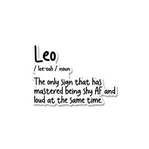 Leo Sticker waterproof vinyl decal for laptop, bike, car & bottle