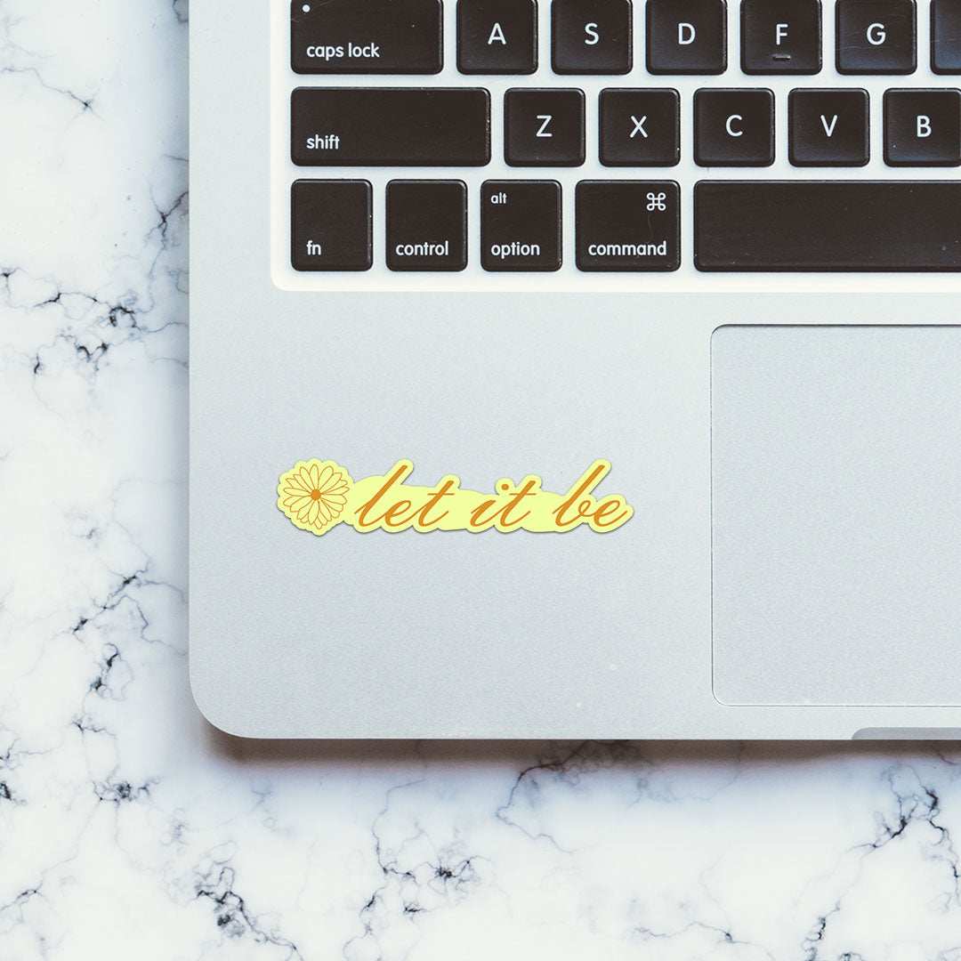 Let It Be Sticker waterproof vinyl decal for laptop, bike, car & bottle