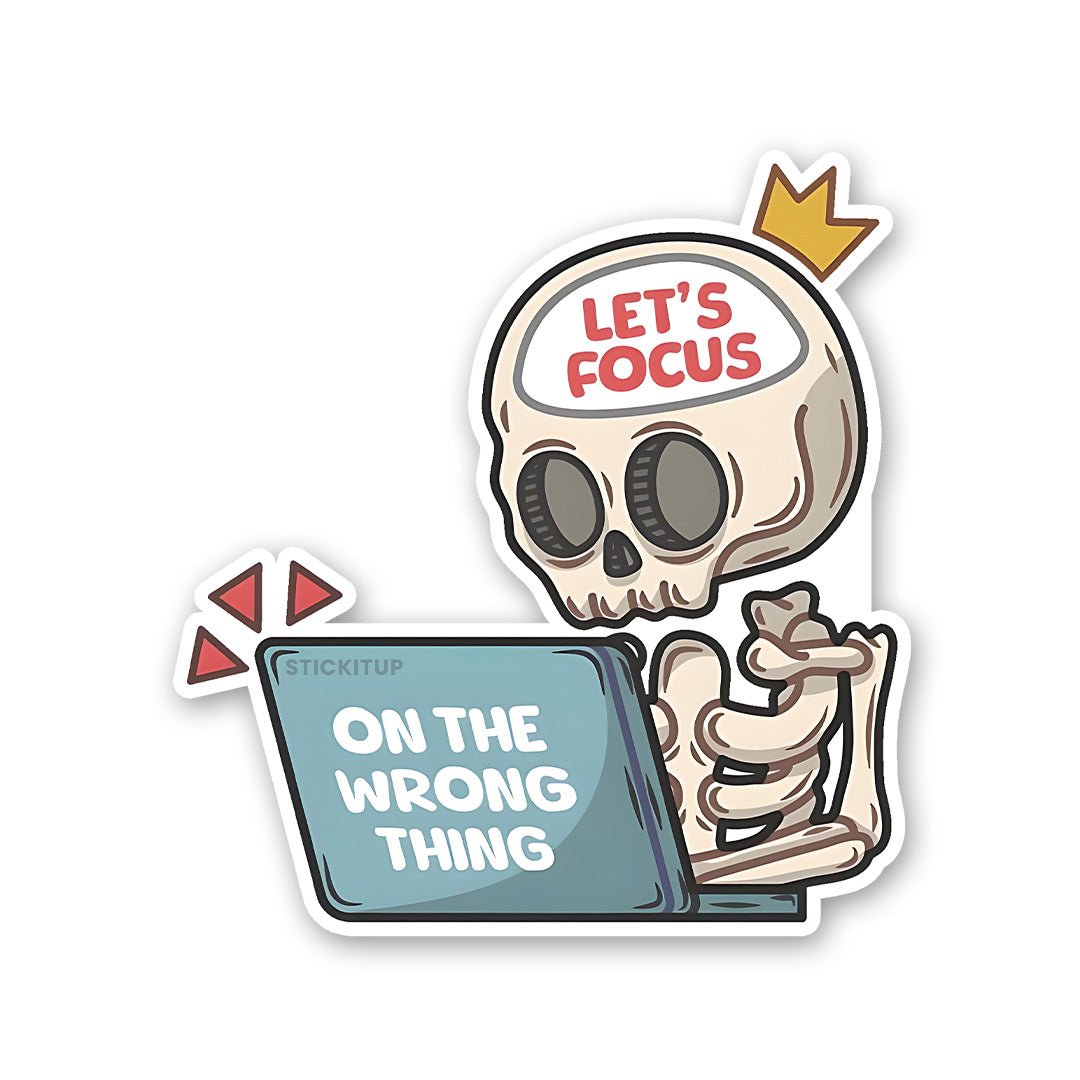 Focus Inkjet Sticker Buy Let's Focus Sticker Online | Premium Waterproof Vinyl | STICK IT UP