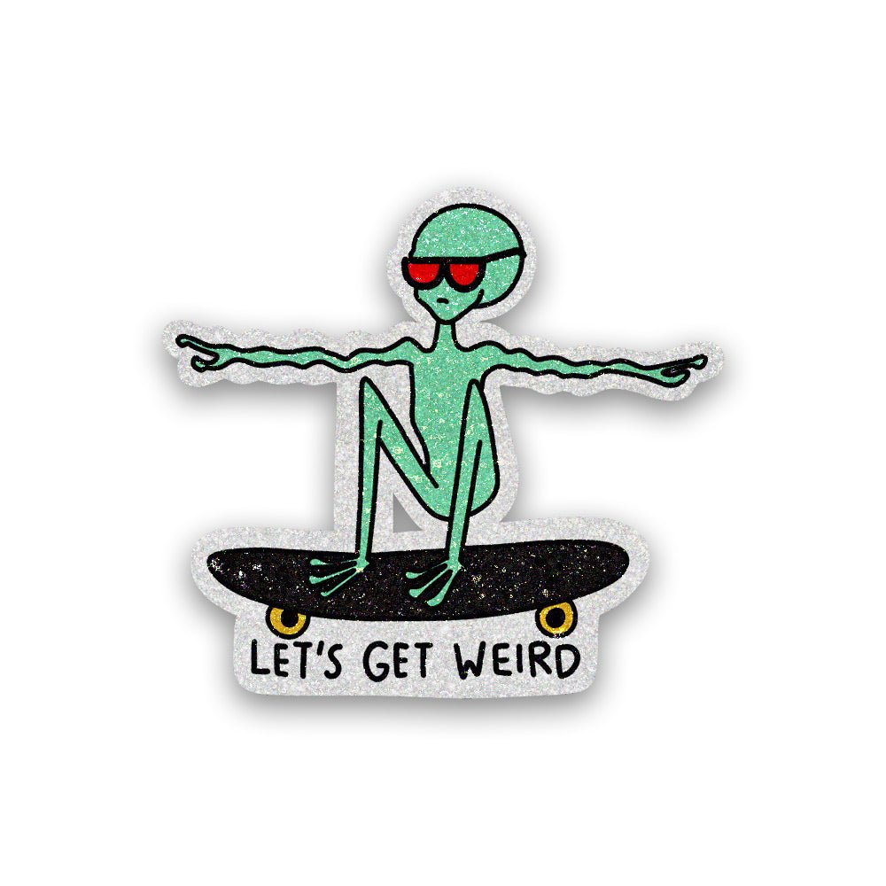 Let's Get Glitter Sticker waterproof vinyl decal for laptop, bike, car & bottle