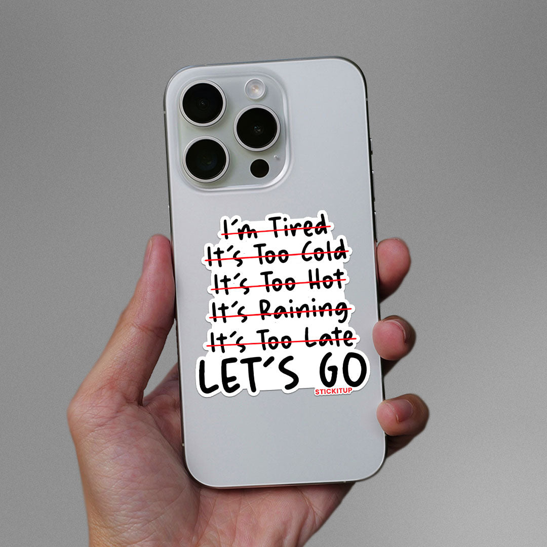 Let's Go 1.0 Sticker - STICK IT UP