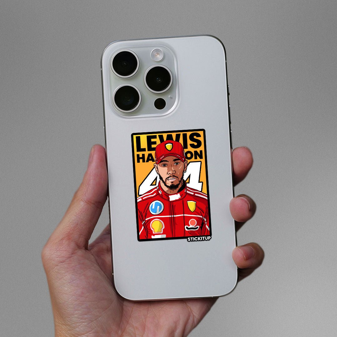 LEWIS HAMILTON Sticker waterproof vinyl decal for laptop, bike, car & bottle