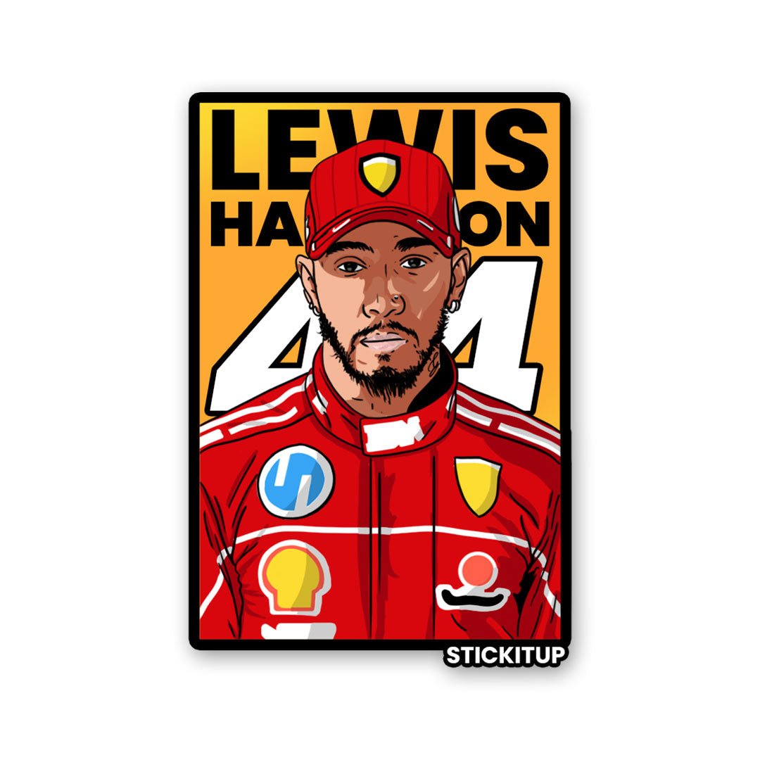 LEWIS HAMILTON Sticker waterproof vinyl decal for laptop, bike, car & bottle